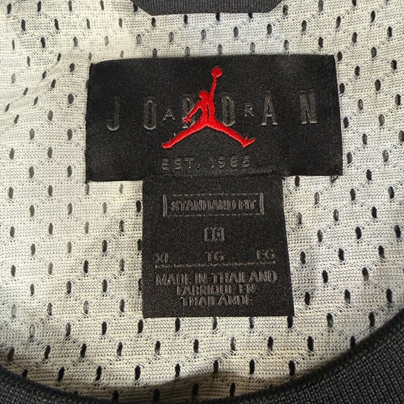 Jordan Mesh Basketball Jersey XL Lightning Bolt Jumpman #23 Nike - Picture 10 of 13